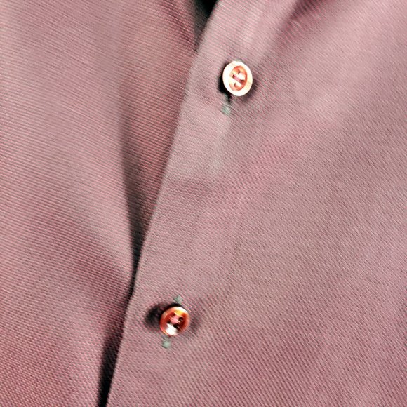 Stenstroms Men's Fitted Body Two Fold Cotton Button Down Color Changing Shirt - Picture 6 of 14